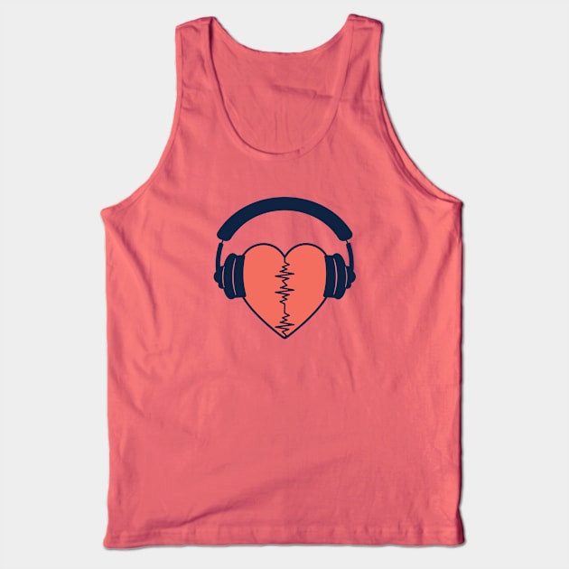 Music is love. Music is lifeline. Music Lovers Graphic Tee Tank Top by GupShup